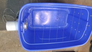 Inside Home made drying bin