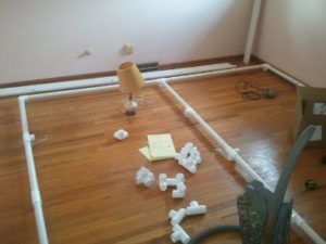 room being built