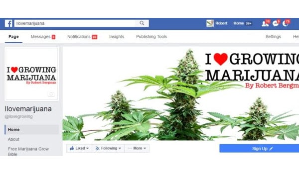 I Love Growing Marijuana Facebook Page