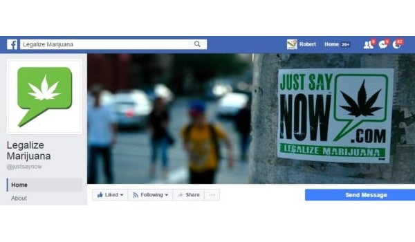 Legalize Marijuana Facebook Page
