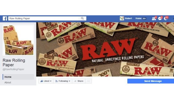 Raw Rolling Paper Facebook Page