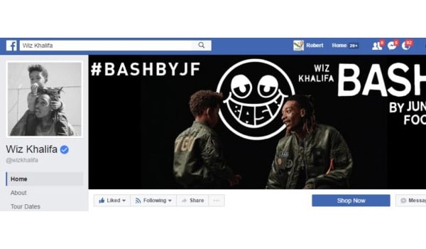 Wiz Khalifa Facebook Page