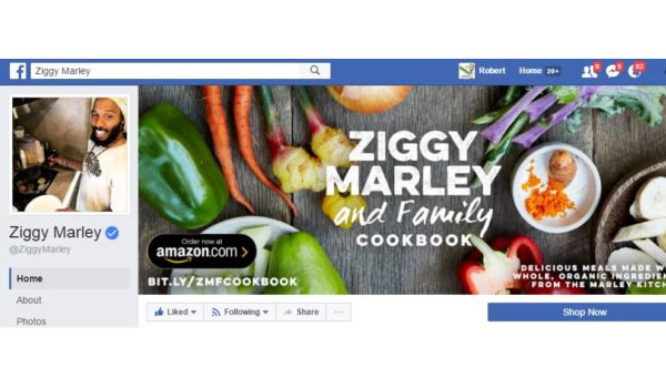 Ziggy Marley Facebook Page
