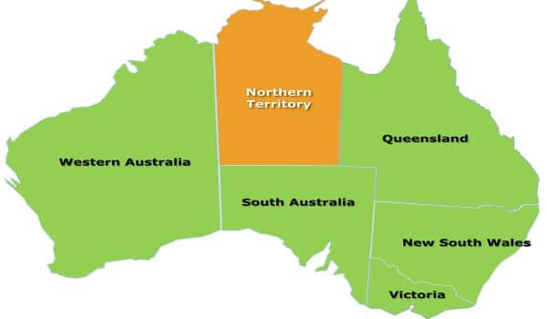 Northern Territory map