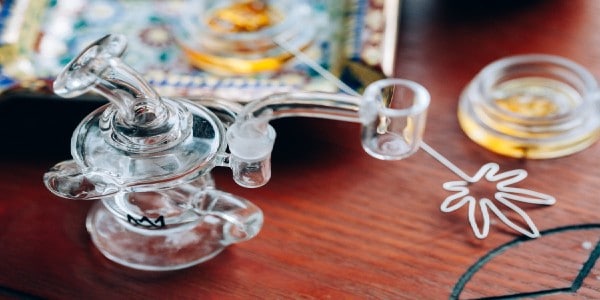 A glass bong bowl can be used as a carb cap