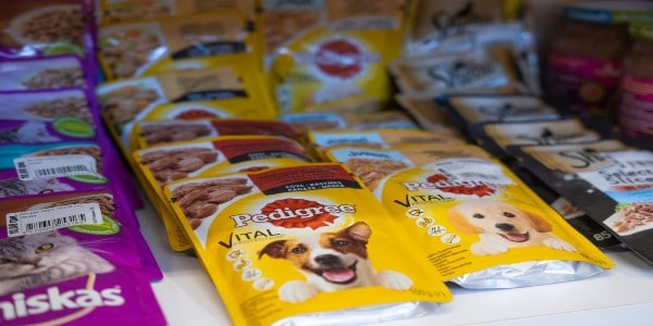Hiding your stash inside packs of pet food
