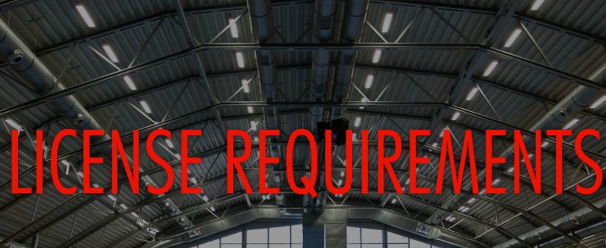License requirements