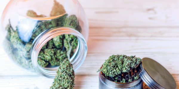 storing weed in a jar