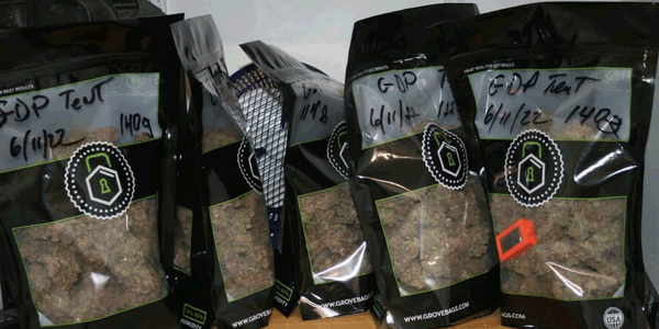 Drying cannabis in packets
