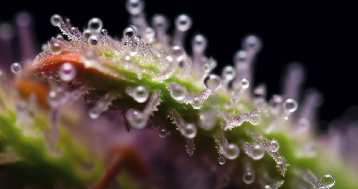 Marijuana Trichomes close up