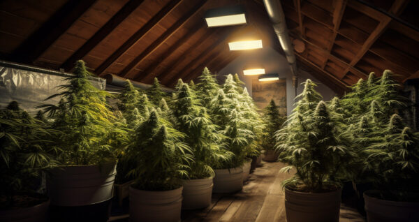 Attic grow marijuana for small growers