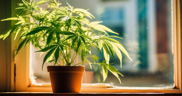 Growing Weed on a Window Sill