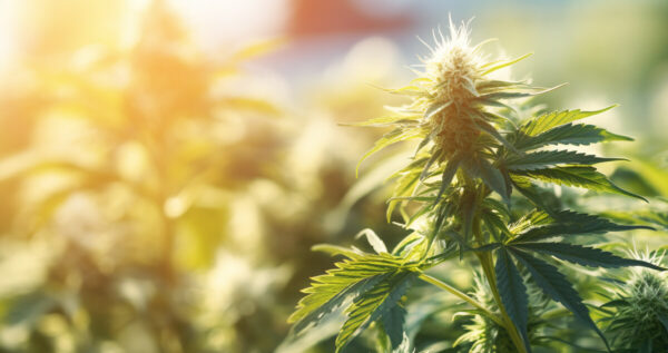 Skunky Jack weed growing in garden