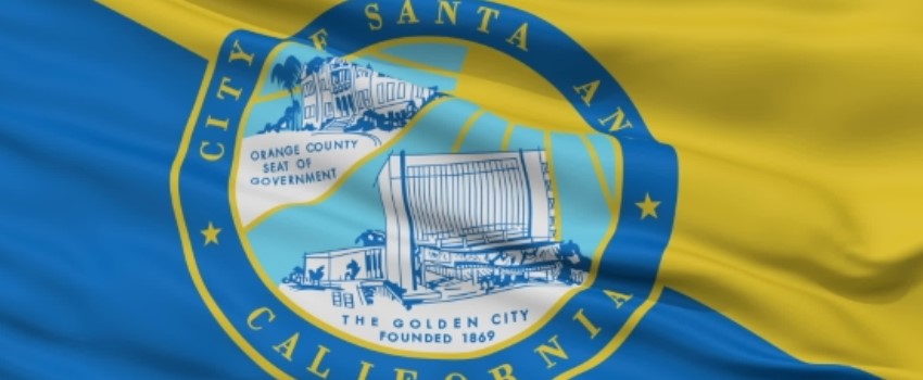 Santa Ana, a city in Orange County Flag